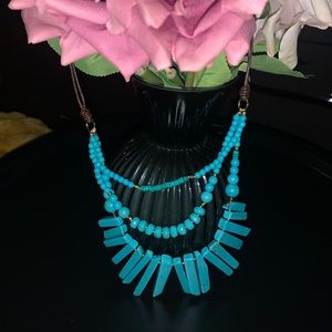 BaubleBar turquoise statement stone necklace